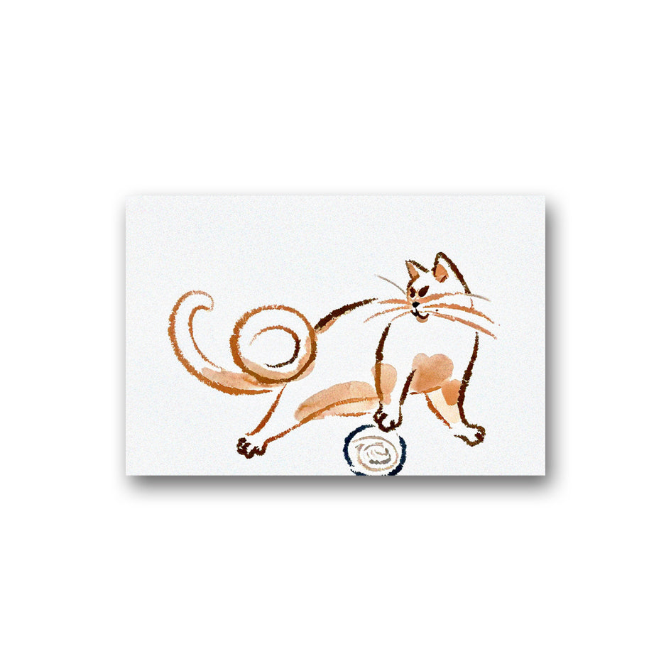 16. Whimsical Watercolor Cats Collection: Playful Yarn Companion 奇趣水彩貓系列：嬉戲毛線夥伴