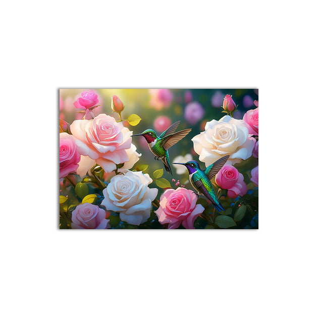 8. Hummingbirds Among Roses  玫瑰花間的蜂鳥