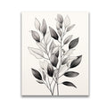 18. Minimalist Botanical Eucalyptus Line Art – Modern Black and White Wall Decor 極簡水彩尤加利線條藝術 – 現代黑白牆面裝飾