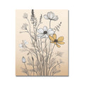 20. Minimalist Wildflower Wall Art Print 極簡野花牆藝術版畫